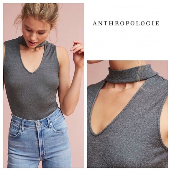 ANTHROPOLOGIE Michael Stars key hole body suit - Picture 2 of 6